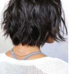 Dağınık bob kısa saç modelleri