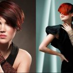 Kızıl kısa saç modeleri