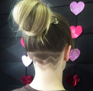 Kadın Ense Kazılı Saç Modelleri Trendi