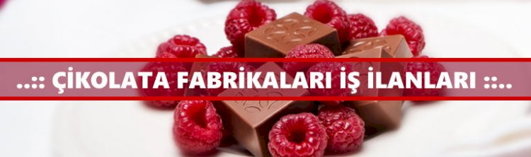 Çikolata Fabrikaları İş İlanları